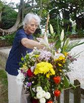 Frenchwoman cleans Hiroshima A-bomb cenotaph