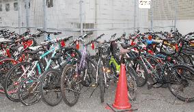 Over 70 bicycles seized from theft suspect's home in Fukuoka