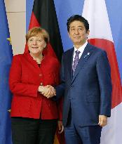 Abe, Merkel differ over fiscal stimulus ahead of G-7 summit