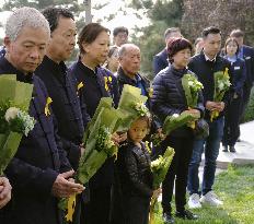 Late Chinese leader Zhao's grave