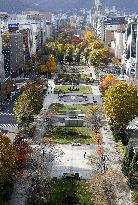 Olympics marathon, race walking venue in Sapporo