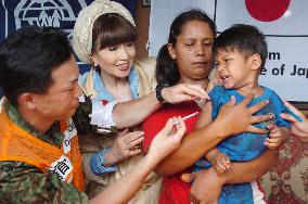 UNICEF ambassador Kuroyanagi in Aceh