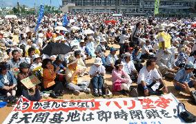 30,000 protest U.S. chopper crash in Okinawa
