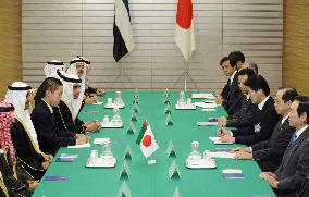 Fukuda meets with Abu Dhabi Crown Prince Sheikh Mohammed