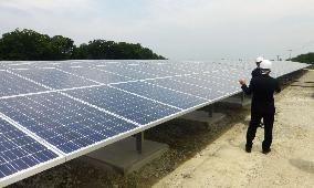Solar power station completed in Fukushima town