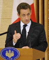 French President Sarkozy in Japan