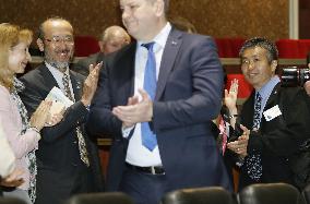 Spacecraft with Japan, U.S., Russia crew docks with ISS