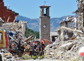 Aftermath of quake in Italy