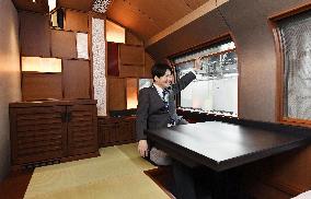 JR East unveils inside of new luxury sleeper train