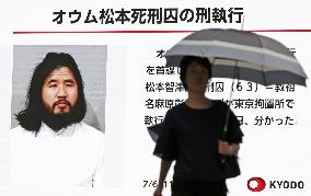 AUM cult founder Asahara executed with followers