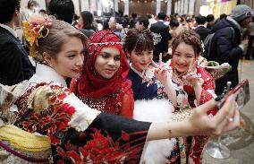 Coming-of-age ceremony in Tokyo