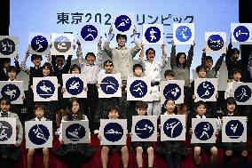 Pictograms for 2020 Tokyo Olympics