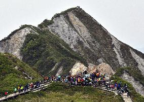 Season opening of Japan mountain for climbing