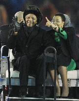 Mandela at World Cup closing ceremony