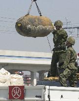 WWII bomb disposed of in Nagoya