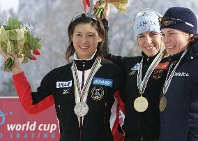 Tonoike 2nd in World Cup 1,000-meter race