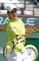 Japan's Nishikori wins 2nd-round match at BNP Paribas tennis