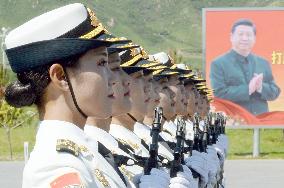 China holds practice for military parade