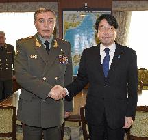 Russian military chief in Japan