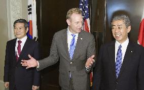 U.S., Japan, S. Korea defense talks