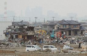 Tsunami-hit Yuriage in Miyagi Pref.