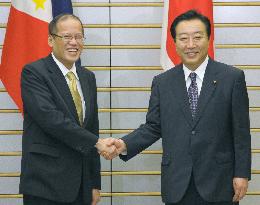 Japan PM Noda, Philippine Pres. Aquino