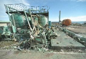 Damaged-tanks at Fukushima Daiichi power plant