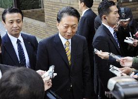 Hatoyama speaks about indictments of ex-secretaries