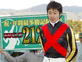 Jockey Take rewrites single-season win record