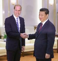 Prince William meets with Chinese President Xi