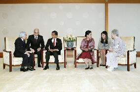 Jokowi meets with Japan's imperial family
