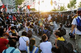 Protesters stage sit-in over ferry disaster