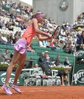Kvitova plays 2nd-round match at French Open tennis tournament