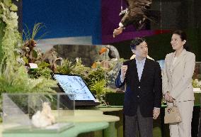 Crown prince, princess visit Tokyo exhibition of Amazon Basin