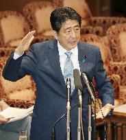 Abe admits difficulties changing Constitution through formal process