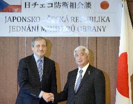 Japan, Czech defense ministers meet in Tokyo