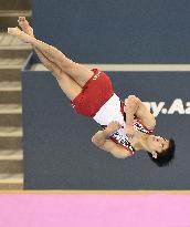 Japan's Shirai wins floor exercise at World Challenge Cup