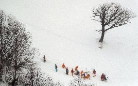 8 people show no vital signs after avalanche, over 30 injured