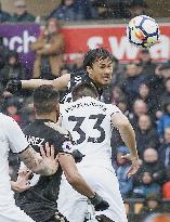 Leicester forward Okazaki