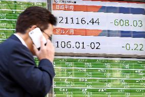 Nikkei suffers sharp drop