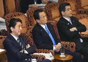 Japan PM Abe in parliament