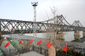 Chinese border city with N. Korea