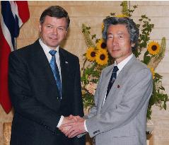 Koizumi, Bondevik agree on U.N. role, peace process teamwork