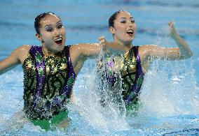 Japan takes silver in synchro duet