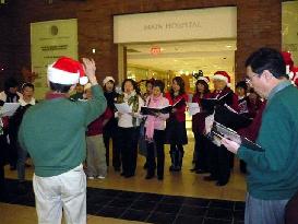 All Japanese chorus brings holiday spirit to patients, staff at h