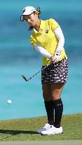 A. Miyazato in action in final round of Bahamas LPG Classic