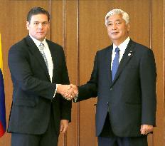 Japan, Colombia agree to sign memo for defense exchanges