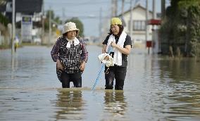 Aftermath of flooding in eastern Japan