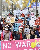 Peace rally staged in Tokyo, Osaka