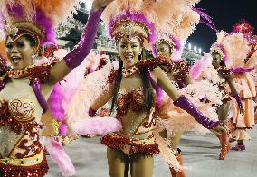 Japanese samba dancer performs at Rio carnival